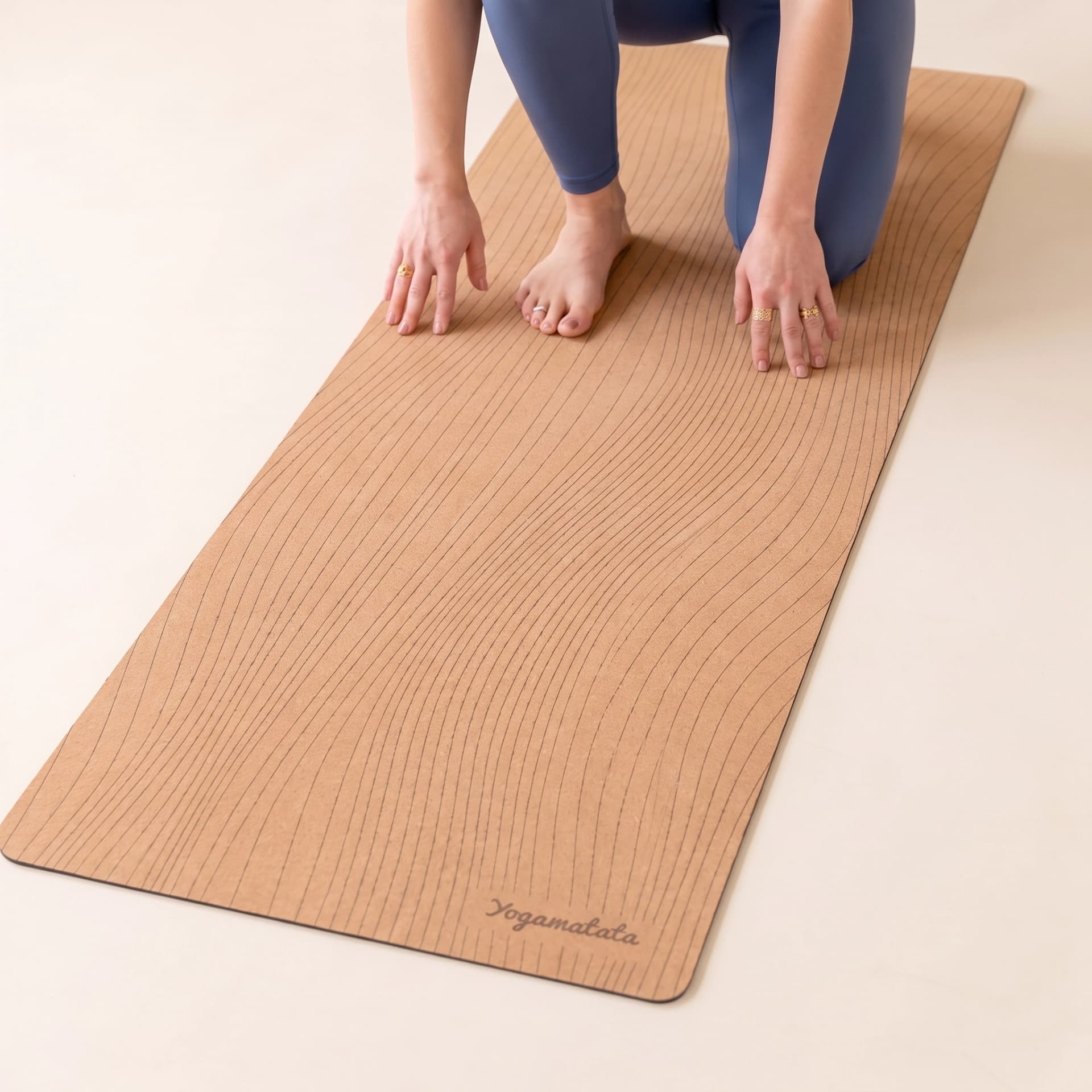 Tapis de yoga pliable – Lignes vue 3