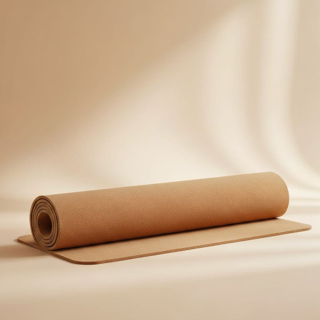 Tapis de yoga naturel roulé