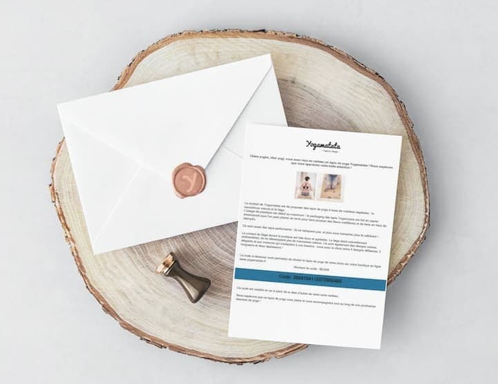 La carte cadeau Yogamatata, idéale pour offrir un tapis de yoga !