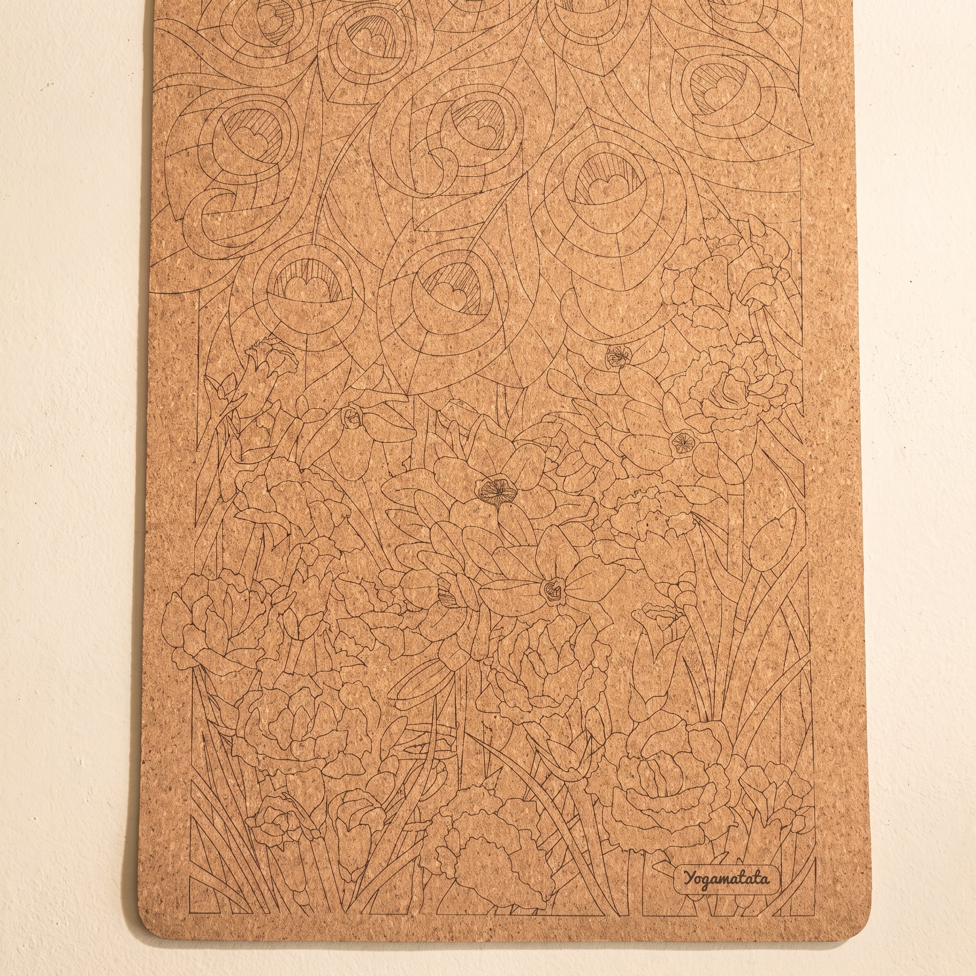 Tapis de yoga recyclé - Paon